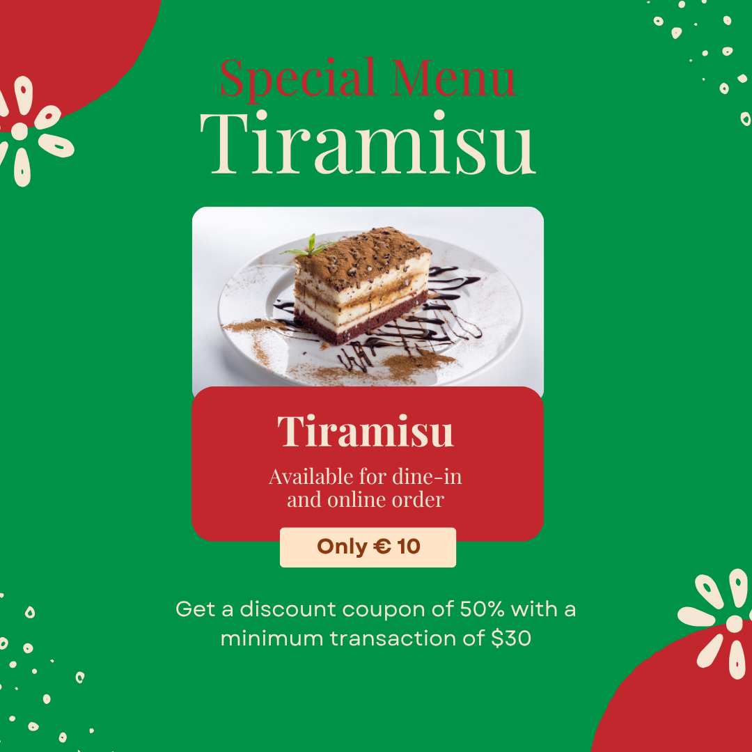 Special Menu Tiramisu