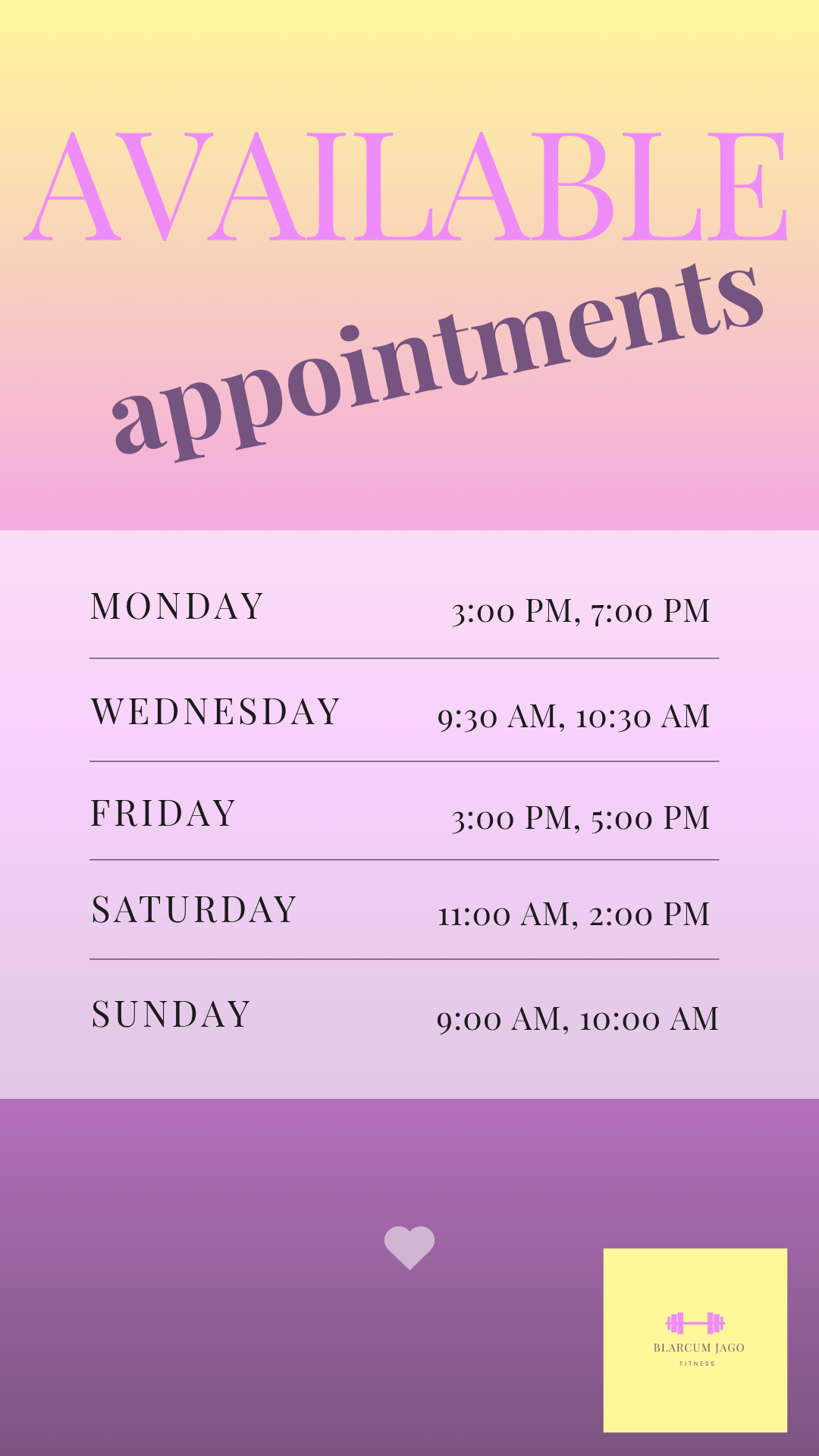 Available Appointments